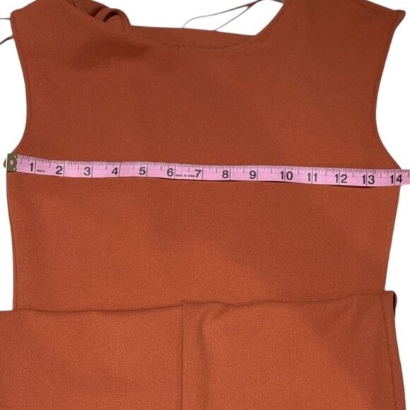 ZARA Deep Back V Midi Bodycon Dress Size Small - Picture 10 of 10